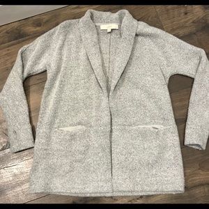 LOFT XXSP super soft gray cardigan